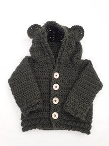 Bear Hoody - Wool - Linen