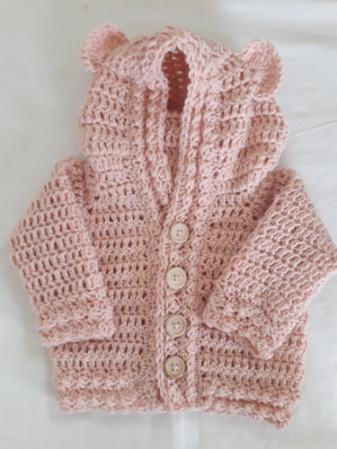 Bear Hoody - Wool - Apricot