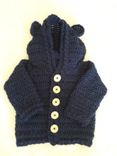 Load image into Gallery viewer, Bear Hoody - Wool - Rust
