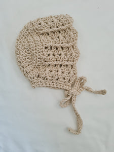 Organic Cotton Shell Bonnet