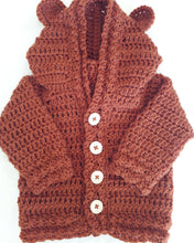 Load image into Gallery viewer, Bear Hoody - Wool - Fawn